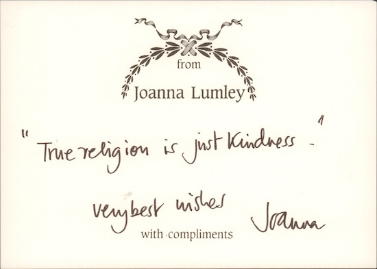 Joanna Lumley