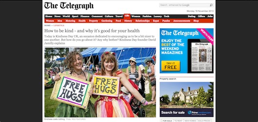 Telegraph - Kindness Day UK 2013